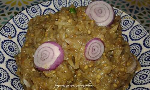 Rougail bringelle (aubergine)