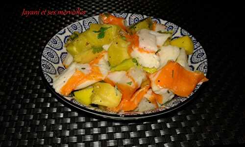 Salade surimi-ananas-mangue - Jayani et ses merveilles