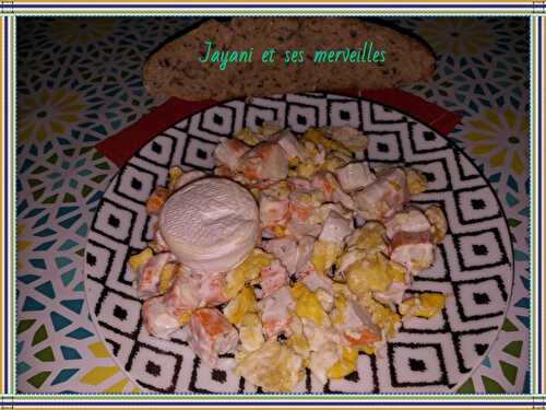 Salade surimi/œuf frit