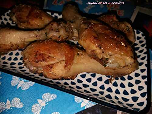 Poulets frits au romarin et coriandre