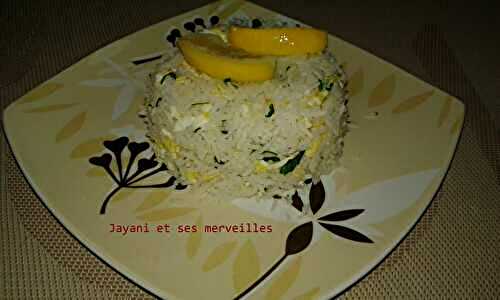 Riz aux œufs et persil
