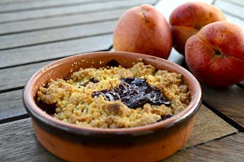 Crumble abricots-carambar