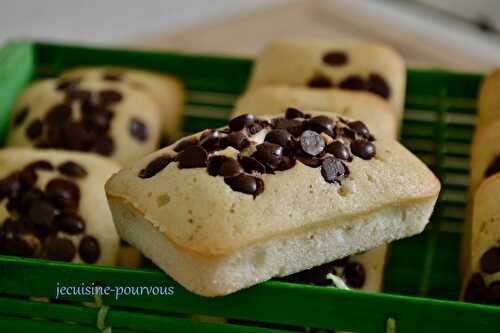 Financier aux pépites de chocolat