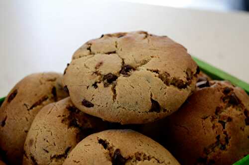 Gros cookies au chocolat et beurre de cacahuètes - Je cuisine... pour vous !!