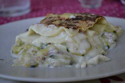 Lasagnes courgettes - chèvre