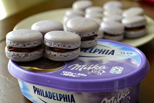 Macarons au Philadelphia Milka