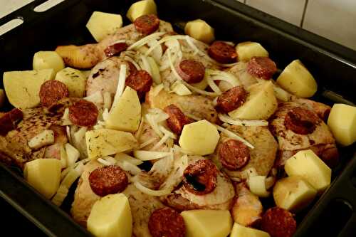 Poulet au chorizo et pommes de terre