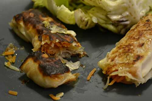 Rouleaux de légumes au cumin