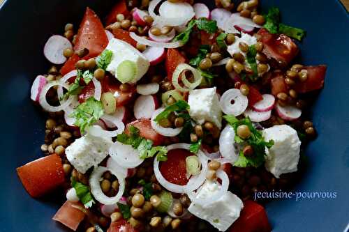 Salade de lentilles rapide