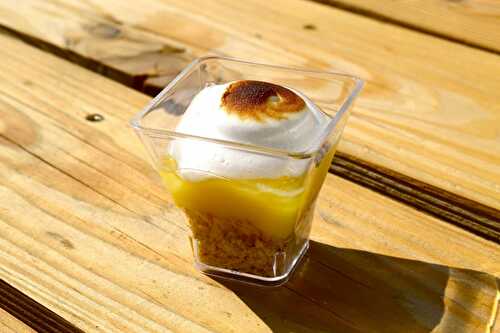 Tarte au citron meringuée en verrine