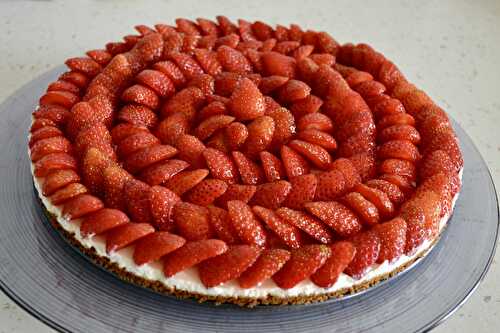 Tarte aux fraises sans cuisson