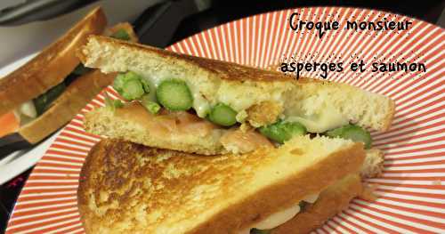 Croque-monsieur saumon asperges