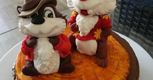 Gâteau pour deux adorables écureuils