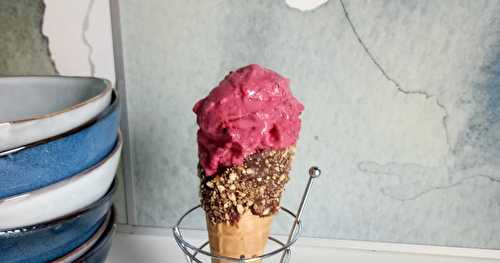 Glace aux fruits rouges, maison