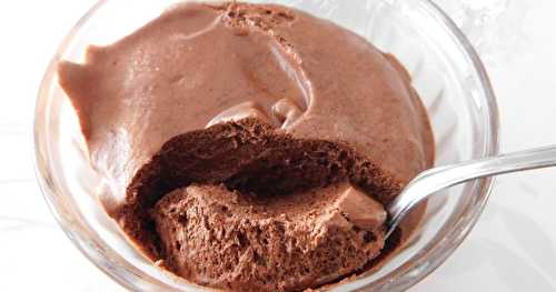 Mousse au chocolat sans oeufs, chiche ou pas chiche?