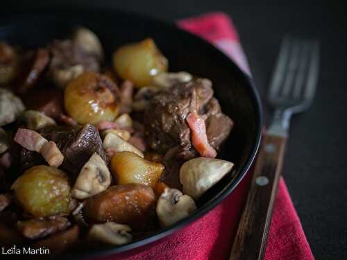 Boeuf Bourguignon au Pinot noir d'Alsace