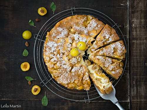 Gâteau aux mirabelles (Käsegesundheitskuchen) entre cake alsacien et Käsekuchen