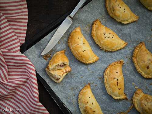 Empanadas de choucroute d'Alsace au munster et au lard paysan