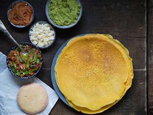Eierkueche façon tortilla mexicaine en 3 façons