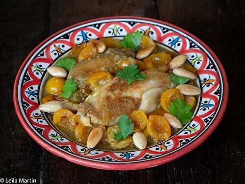 Tajine de poulet aux mirabelles et au safran d'Alsace