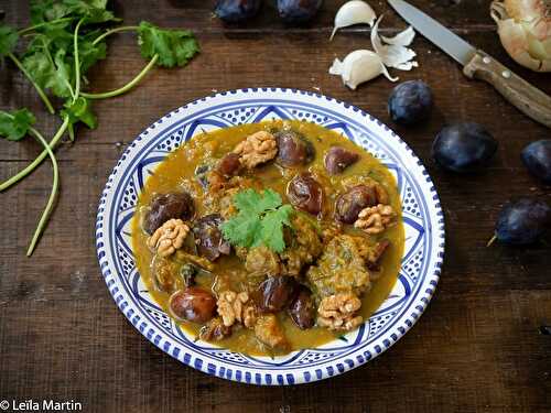 Tajine de boeuf aux quetsches et au safran d'Alsace