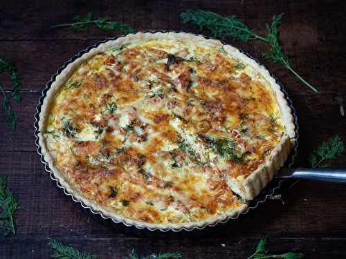 Quiche à la choucroute et à la truite fumée d’Alsace