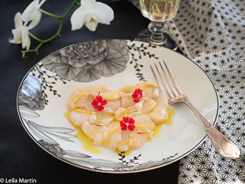 Carpaccio de Saint-Jacques au safran d’Alsace