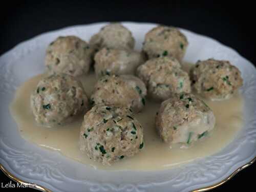 Fleischknepfle, boulettes de viande alsaciennes à la sauce blanche