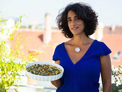 La tarte aux légumes sans pâte de Sandrine Ankaoua