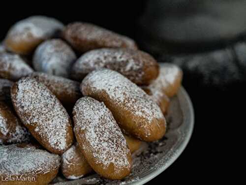 Schenkele ou cuisses de dame (beignets alsaciens aux amandes et au kirsch)