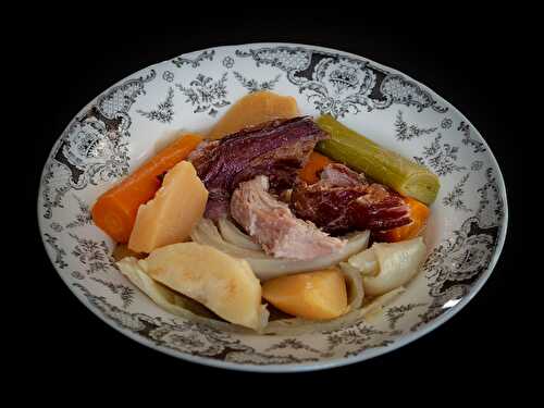 Pot-au-feu de palette fumée et légumes de mon maraîcher