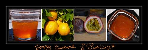 Confiture maison, citron/passion