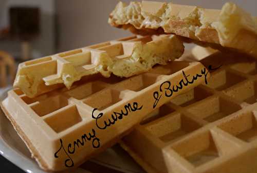 Gaufres croustillantes au lait de coco et tonka