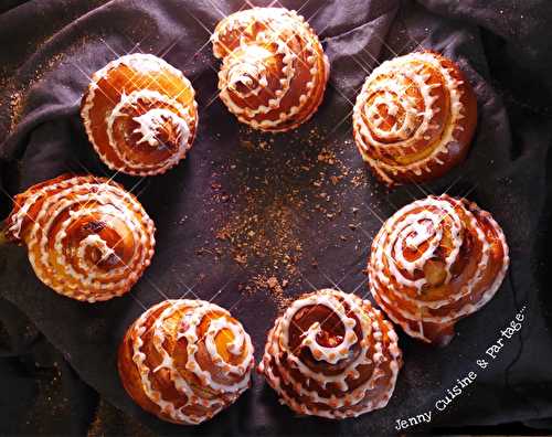 Mes escargots enfilent leurs manteaux blancs (briochettes anis/chocolat blanc)