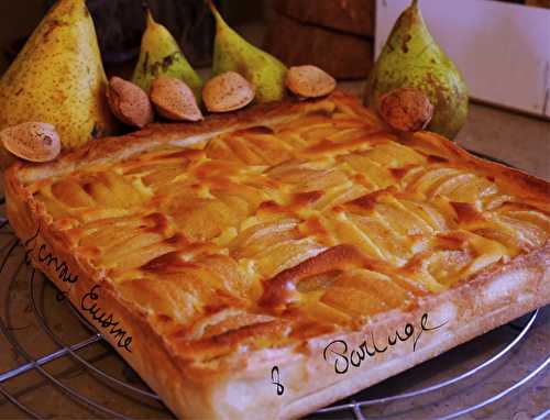 Tarte aux poires à la crème d?amande au yaourt