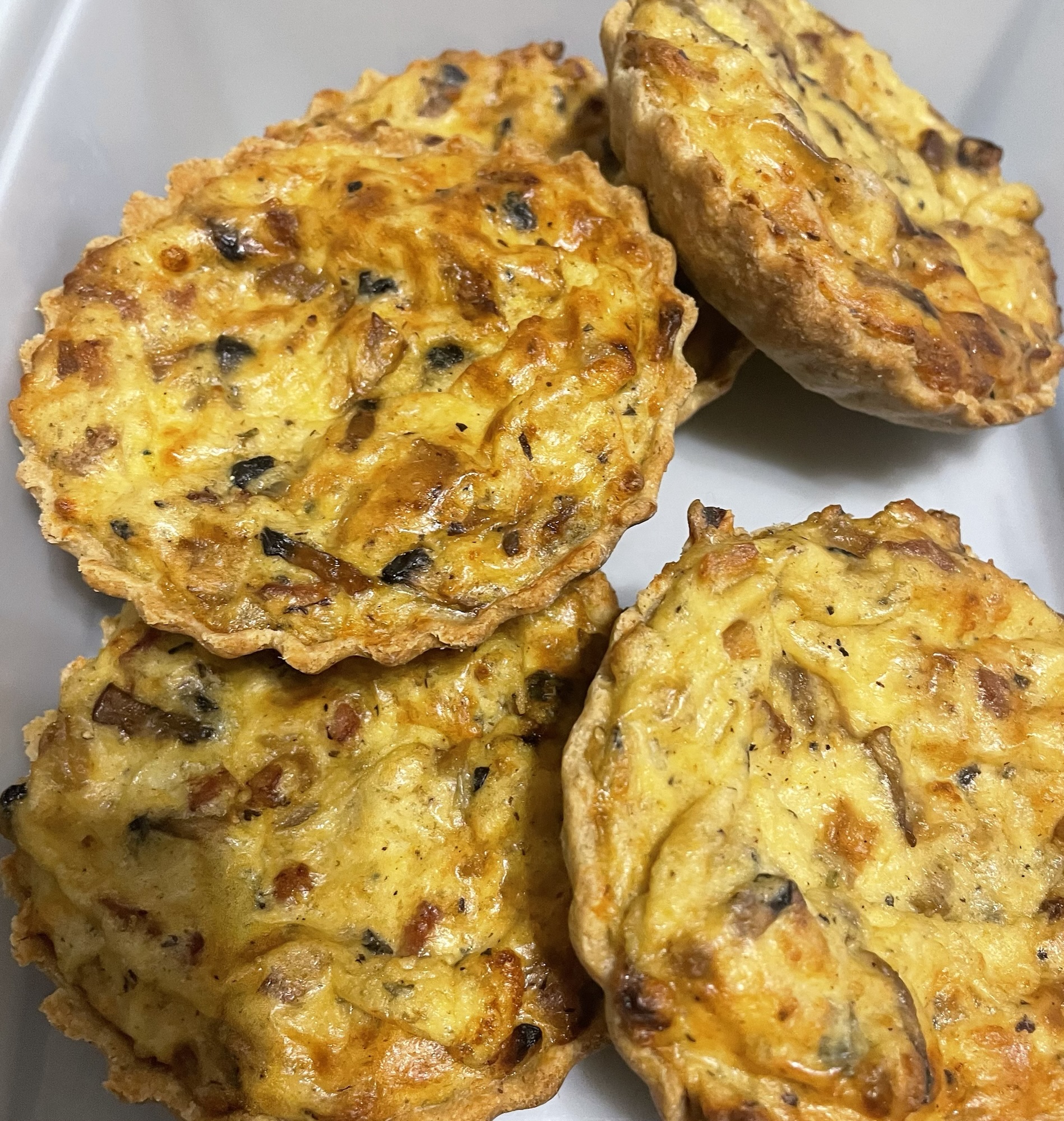 Petites quiches sans œufs ( tofu soyeux)
