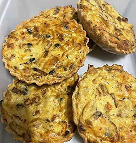 Petites quiches sans œufs ( tofu soyeux)