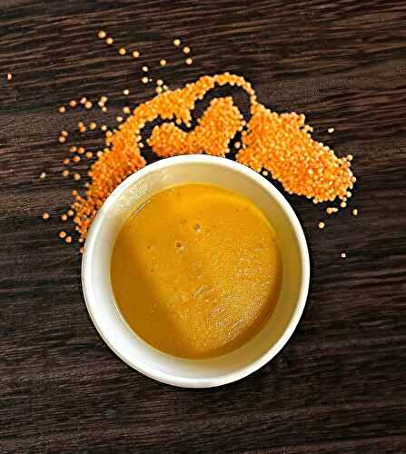 Velouté léger de patate douce et lentilles corail au cookeo (4 personnes)