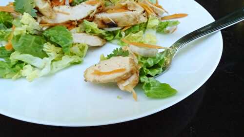 Alors mon Poulet ! Une p’tite salade ?? « Salade au poulet et vinaigrette vanillée »