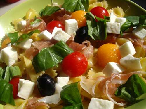 L’Italie, le soleil, la mozza. , le jambon… O sole mio… « Salade italienne d’été »