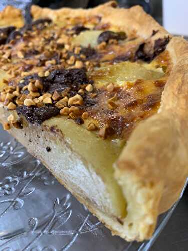 Tarte poire-chocolat….