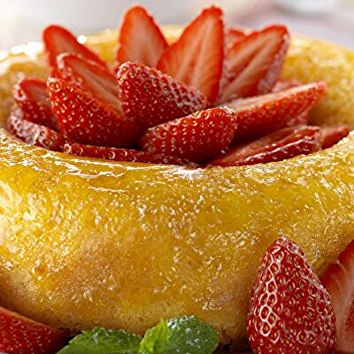 Savarin aux fraises et parfum mojito