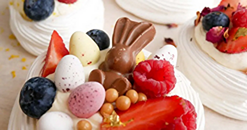 Pavlova aux petits œufs en chocolat 