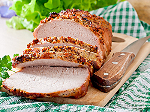 Rôti de cochon de lait à la moutarde