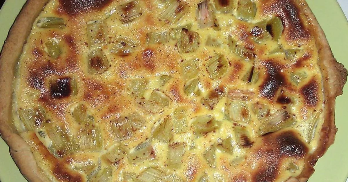 Tarte rhubarbe façon grand-mère