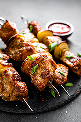 Brochettes de Poulet Marinées