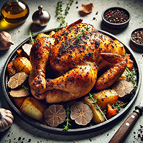 Poulet Braisé aux Truffes