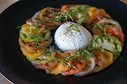 Carpaccio de Tomates à l’Ancienne et Mozza Buffala