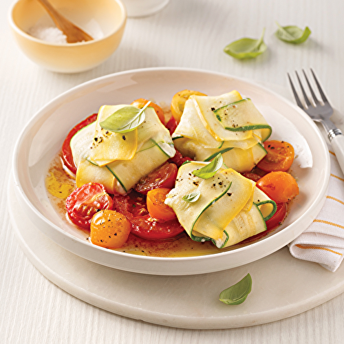 Ravioles de Courgettes avec Ricotta, Feta, Parmesan et Basilic