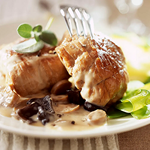 Paupiette de Volaille aux Girolles